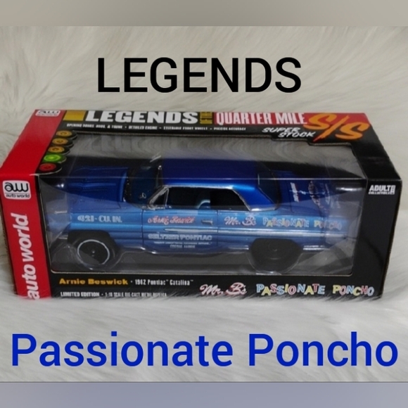 Auto World Other - New 1962 Pontiac Catalina Mr.B's Passionate Poncho AW Die Cast Collectible (BX82